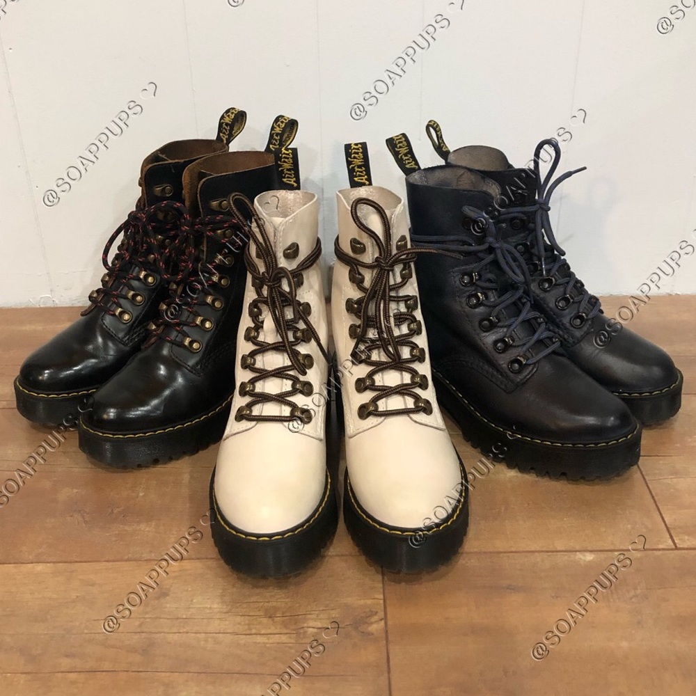 Dr Martens Leona hiking leather boots NOT FOR SALE